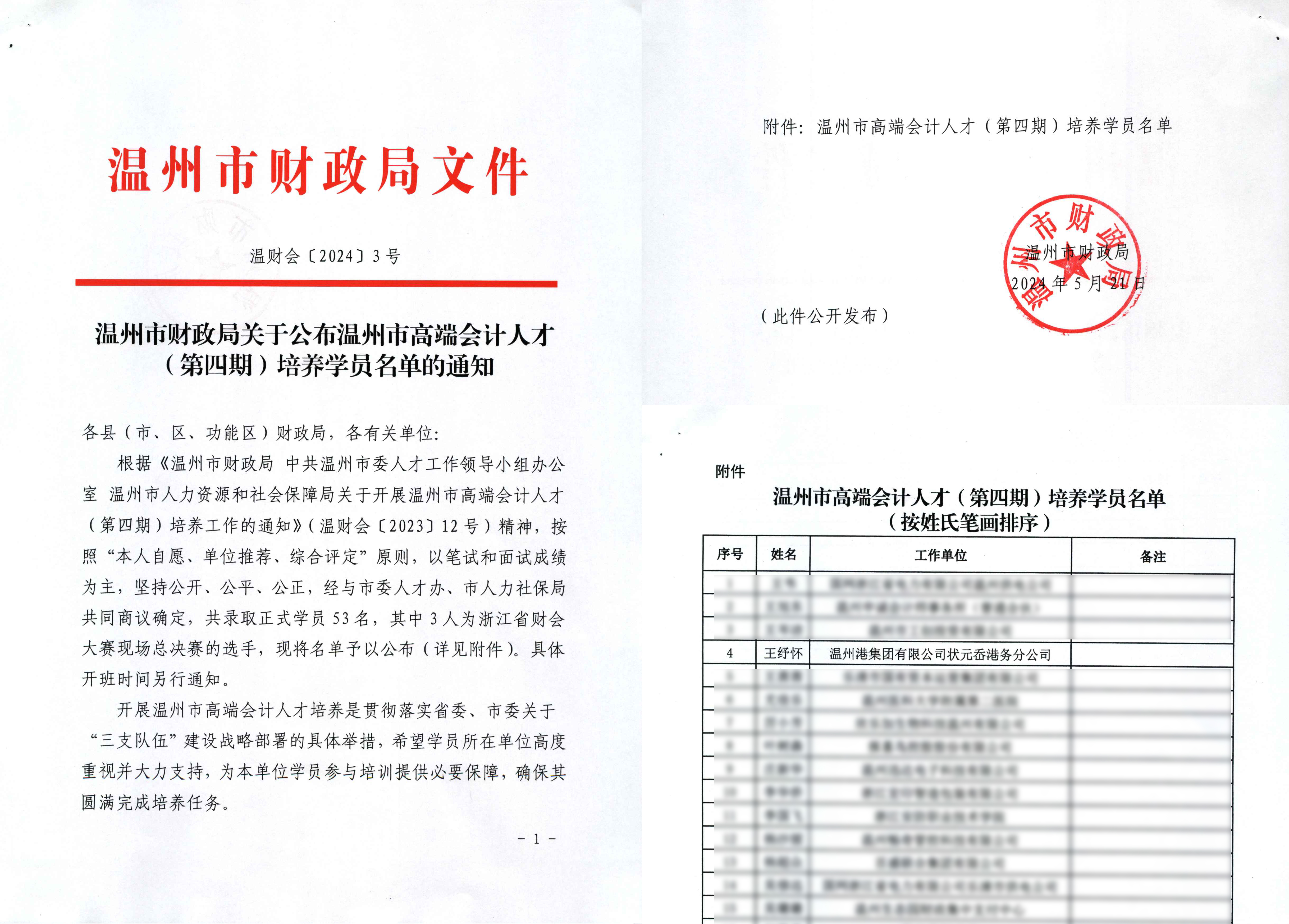 狀元岙公司王紓懷同志入選溫州市第四期高端會(huì )計人才